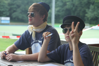 Der Check-in-Schalter beim THC Sommercamp 2012 